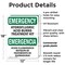 Signmission Safety Culture Sign, 12 in Width, Plastic, Rectangle, Bilingual OS-2PACK-EM-P-1218-L-10335 - alternate 3